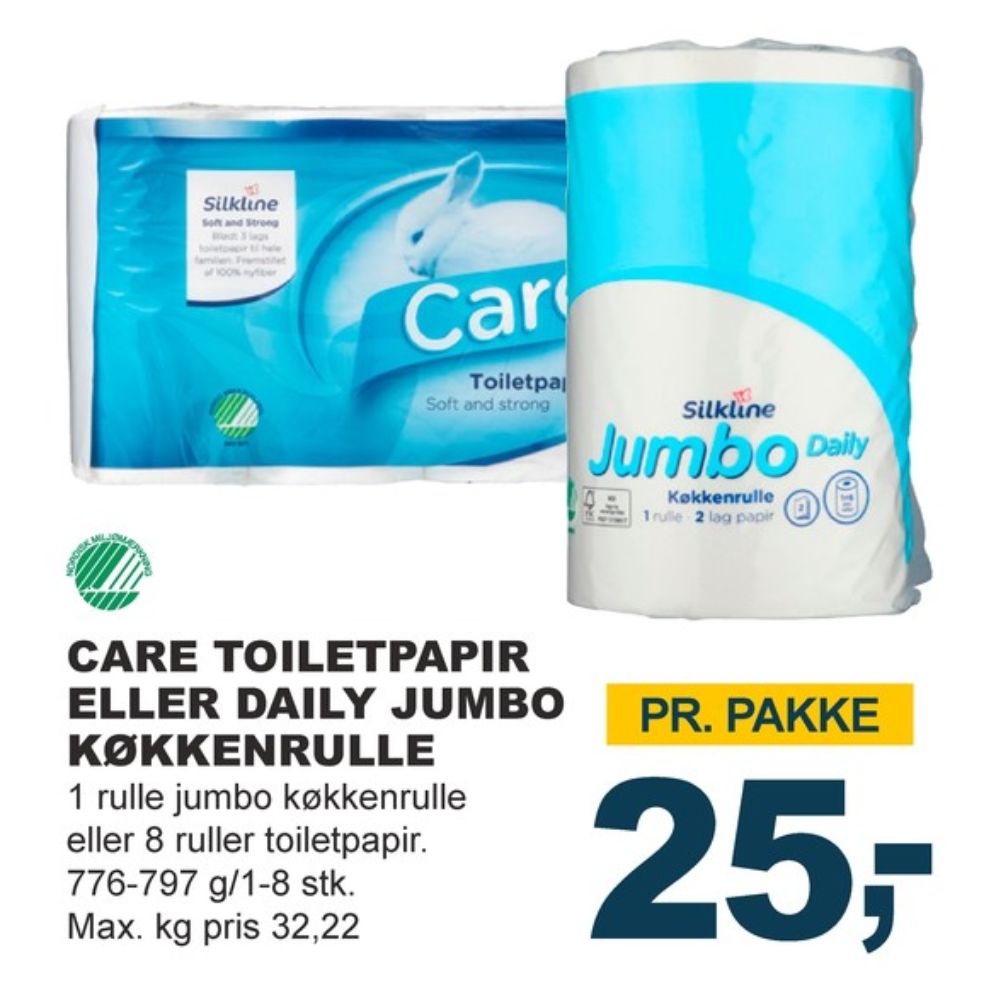 Silkline Care, Toiletpapir