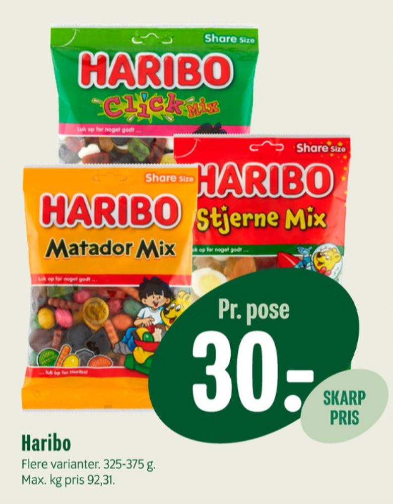 Haribo Stjernemix, Slikposer