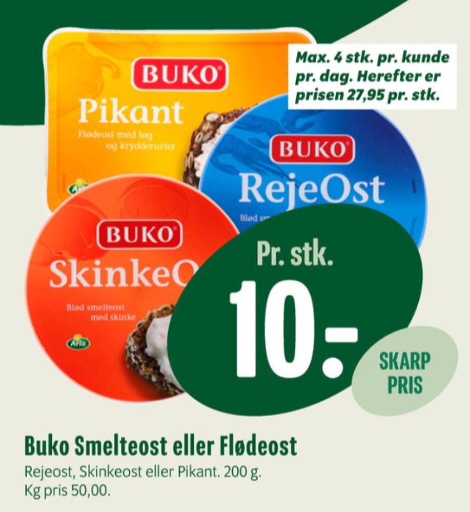 Buko, Flødeost Pikant
