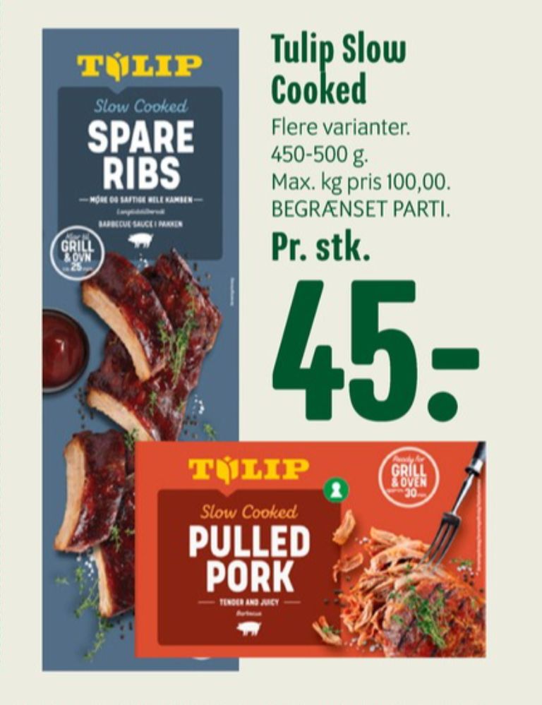 Tulip, Spareribs