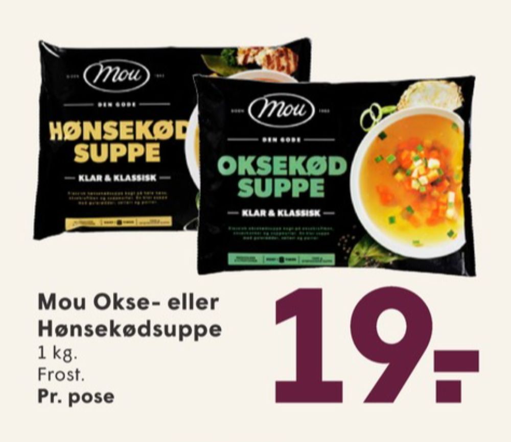Mou Klar & Klassisk, Oksekødssuppe