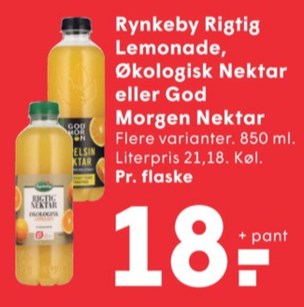Rynkeby Rigtig Nektar, Appelsinjuice