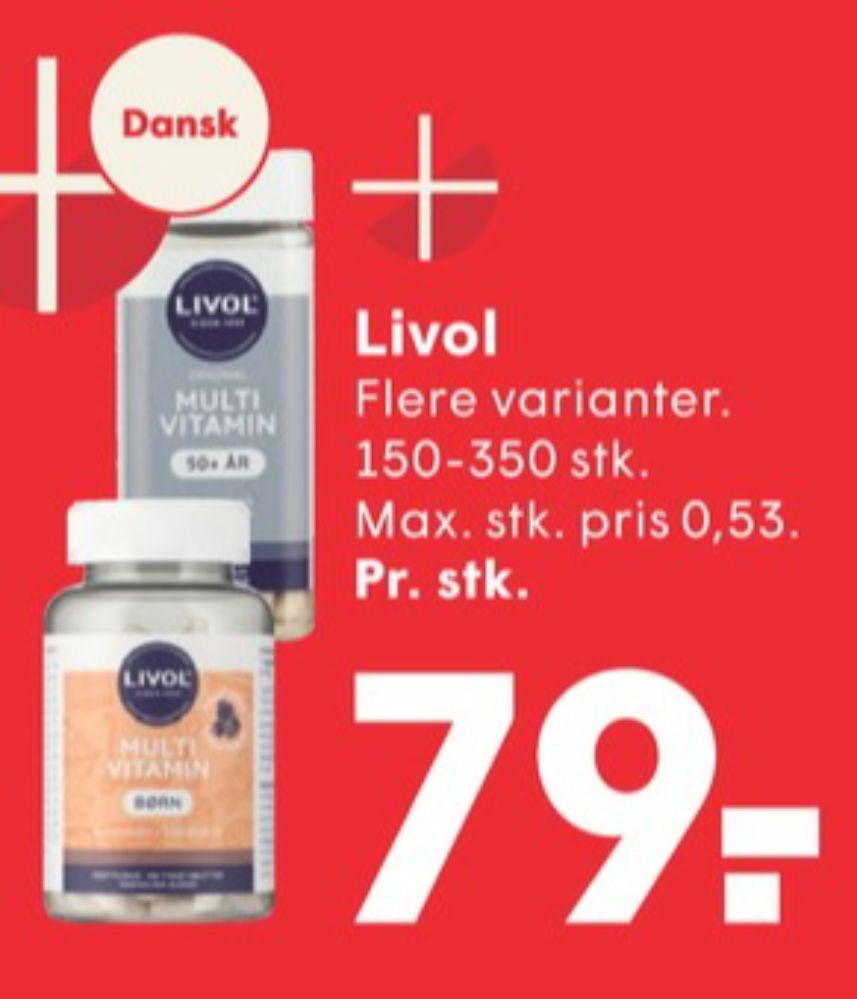 Livol Multi, Vitaminer