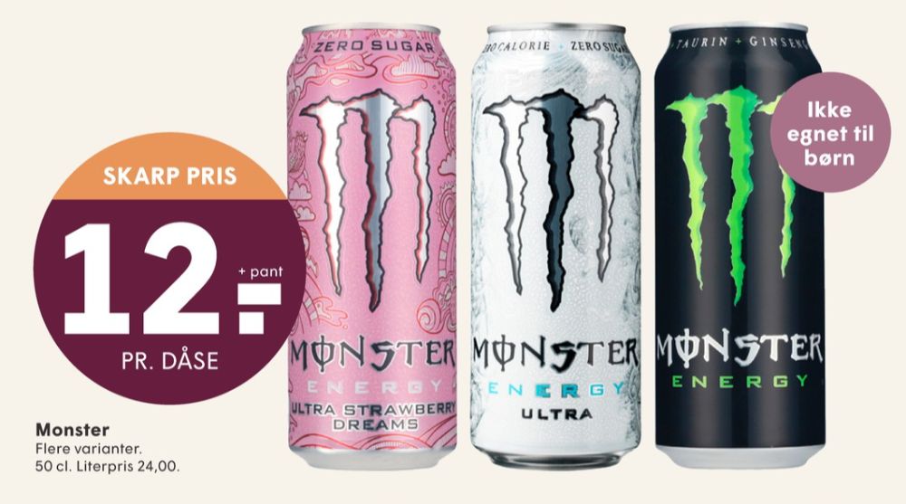 Monster Energy, Energidrik