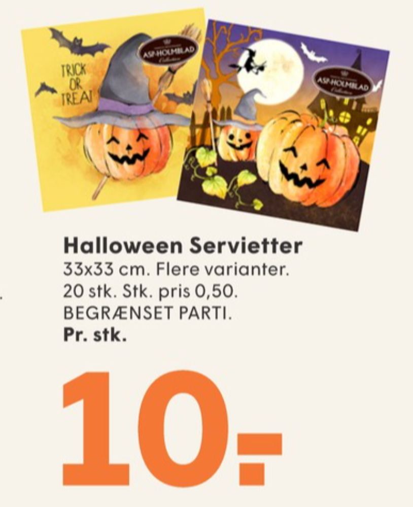 Halloweenservietter
