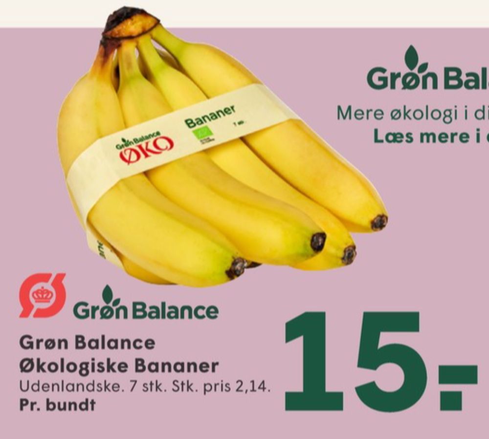 Grøn Balance, Bananer
