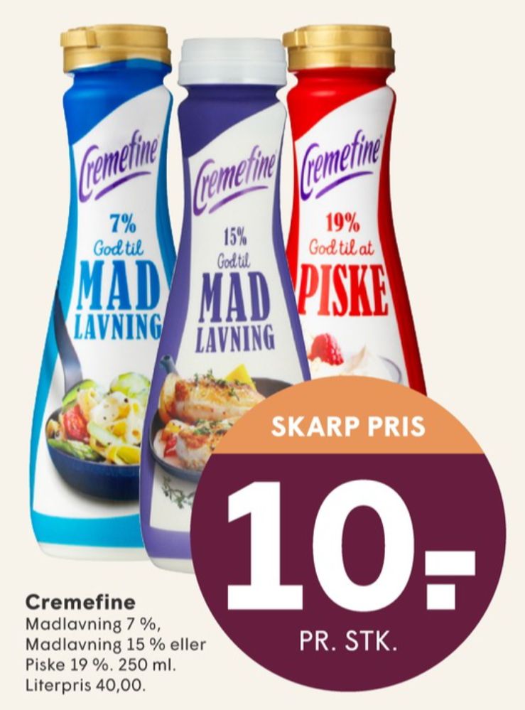 Cremefine, Madlavningsfløde 7 %