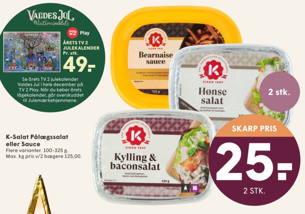 K-salat, Kylling & Baconsalat