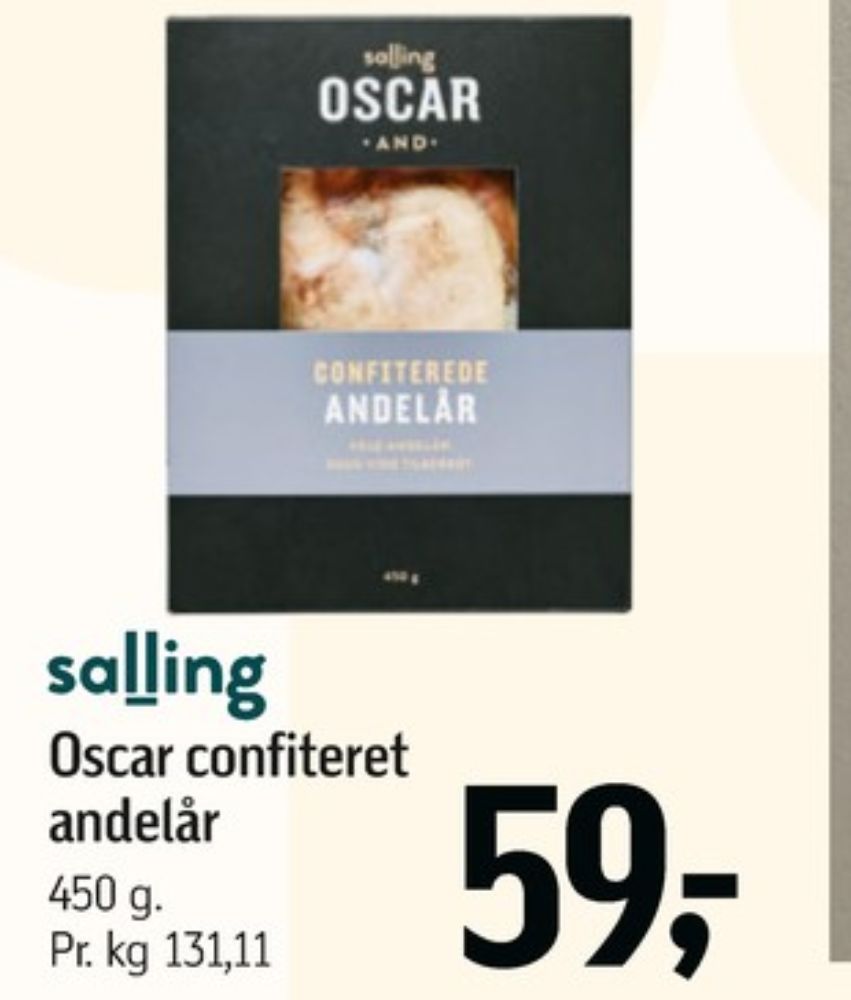 Oscar, Confiteret andelår