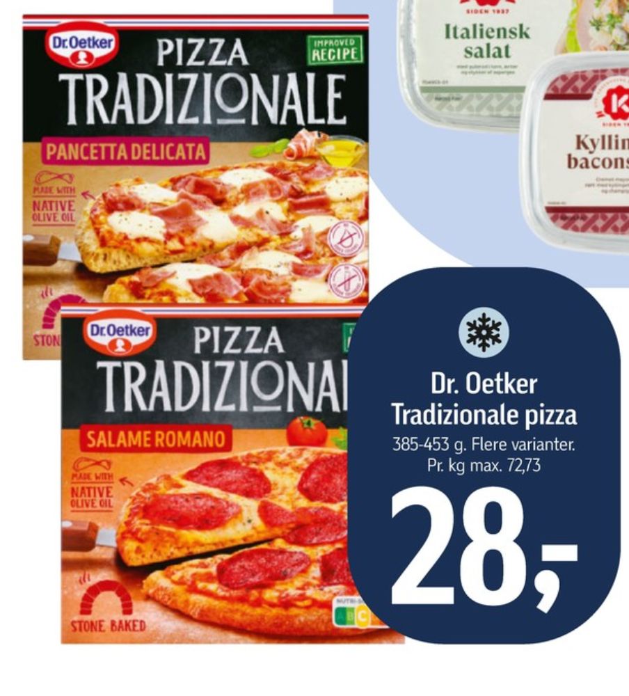 Tradizionale, Pancetta Delicata Pizza
