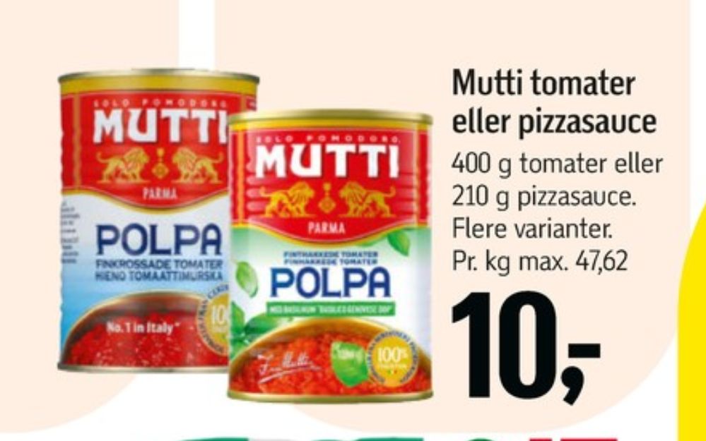 Mutti, Pizzasauce Aromatica
