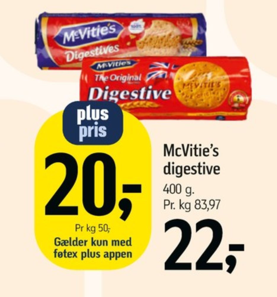 McVities Digestive, Kiks