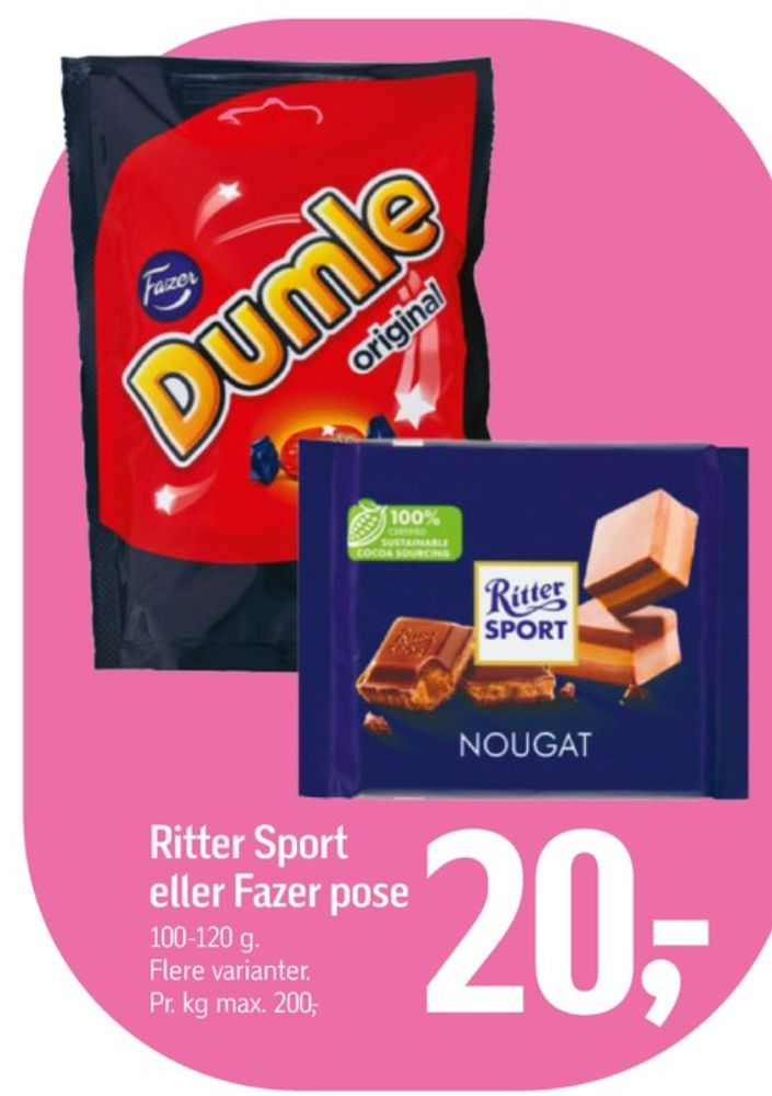 Ritter Sport, Chokoladeplade Nougat