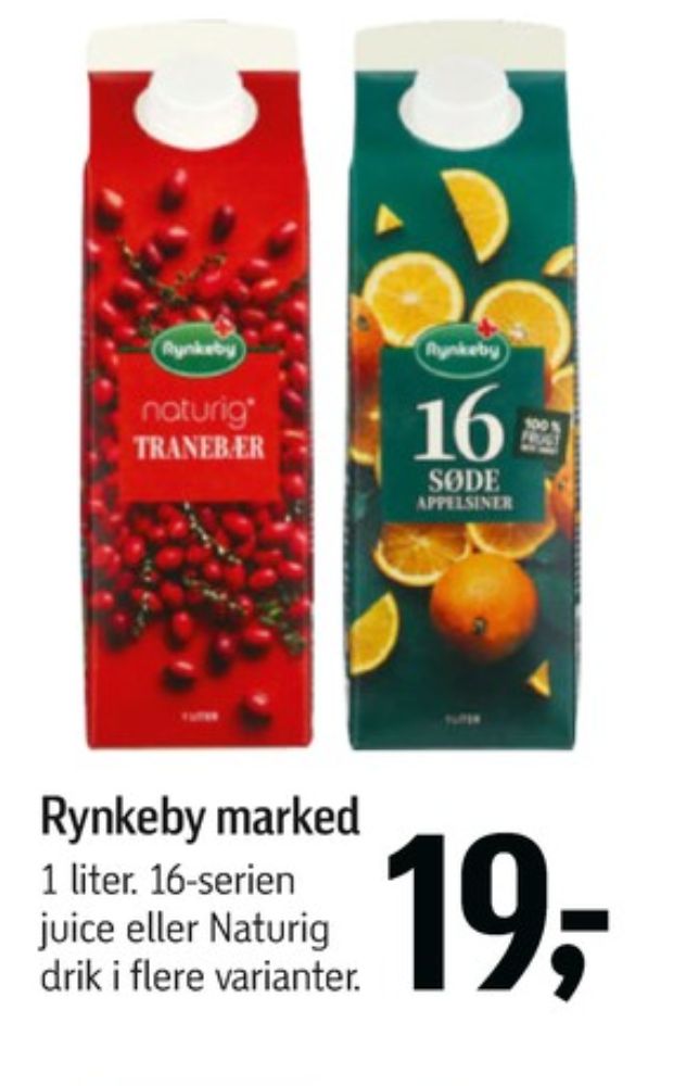 Rynkeby Naturig, Tranebærdrik