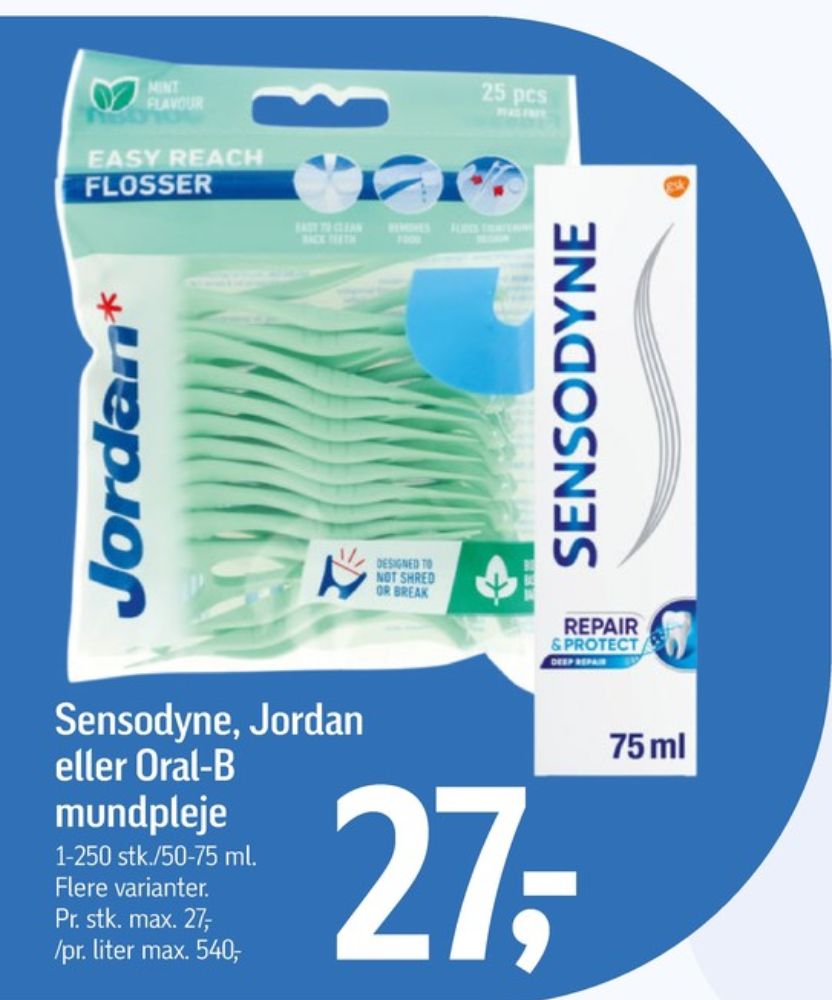 Sensodyne, Tandpasta