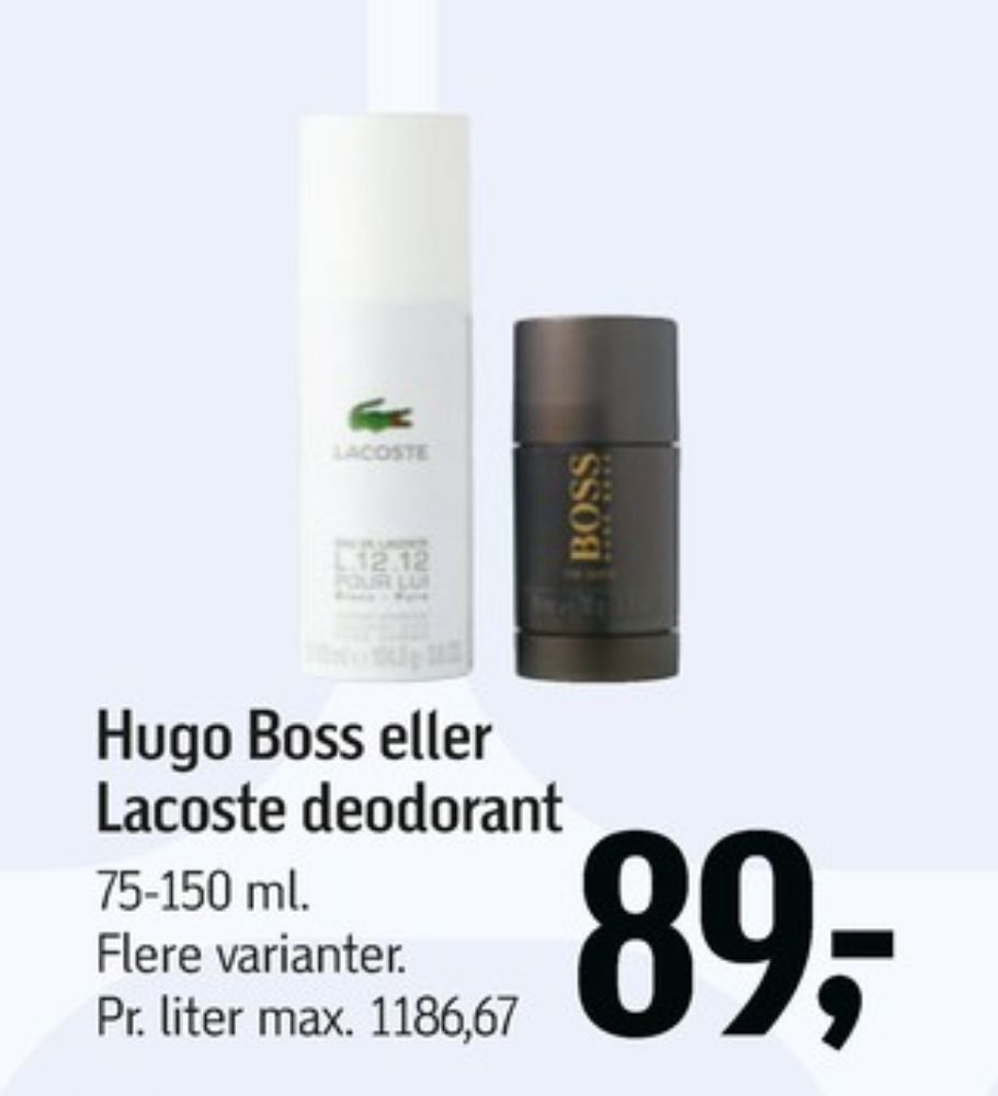 Lacoste, Deospray