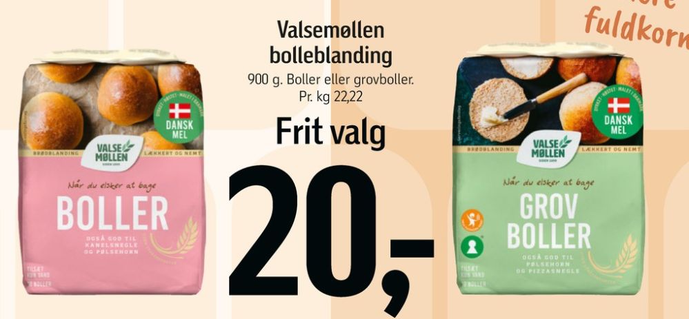 Valsemøllen, Bolleblanding