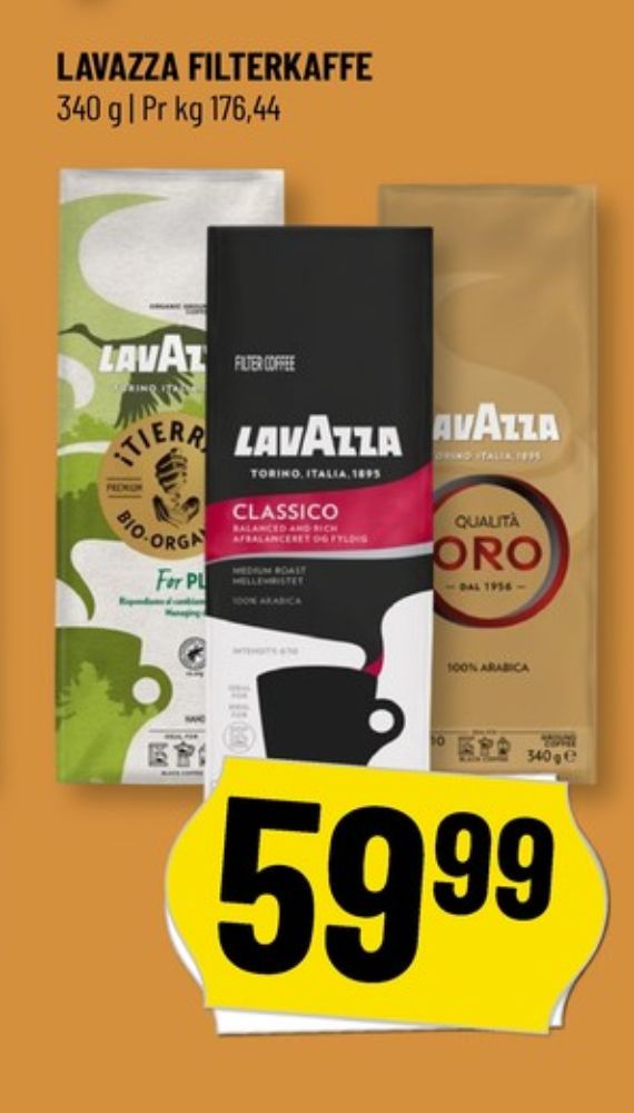 LavAzza Qualita Oro, Kaffe Formalet