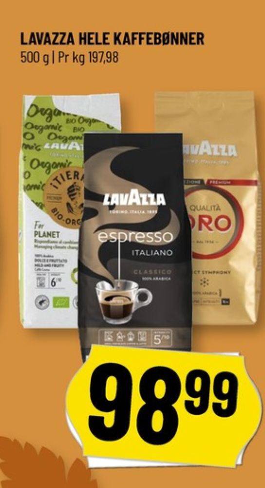 LavAzza Espresso Italiano, Kaffebønner