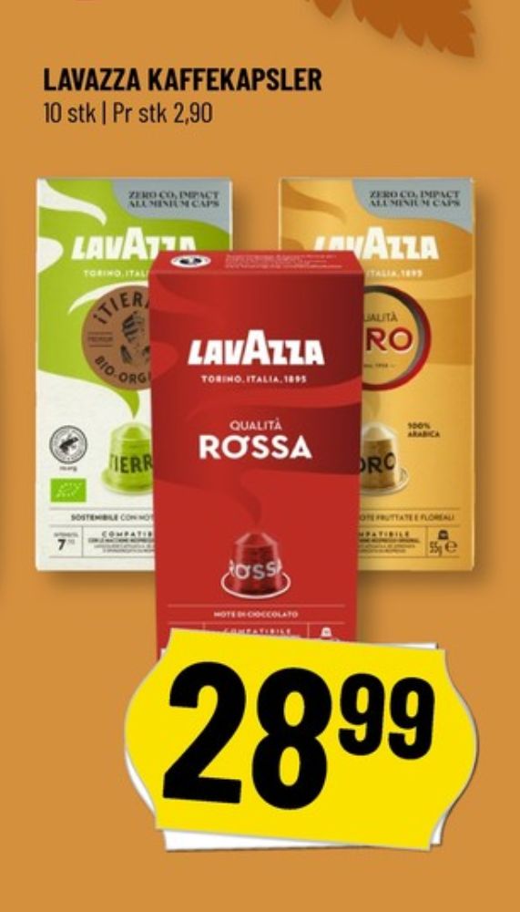 LavAzza Qualita Rossa, Kaffekapsler