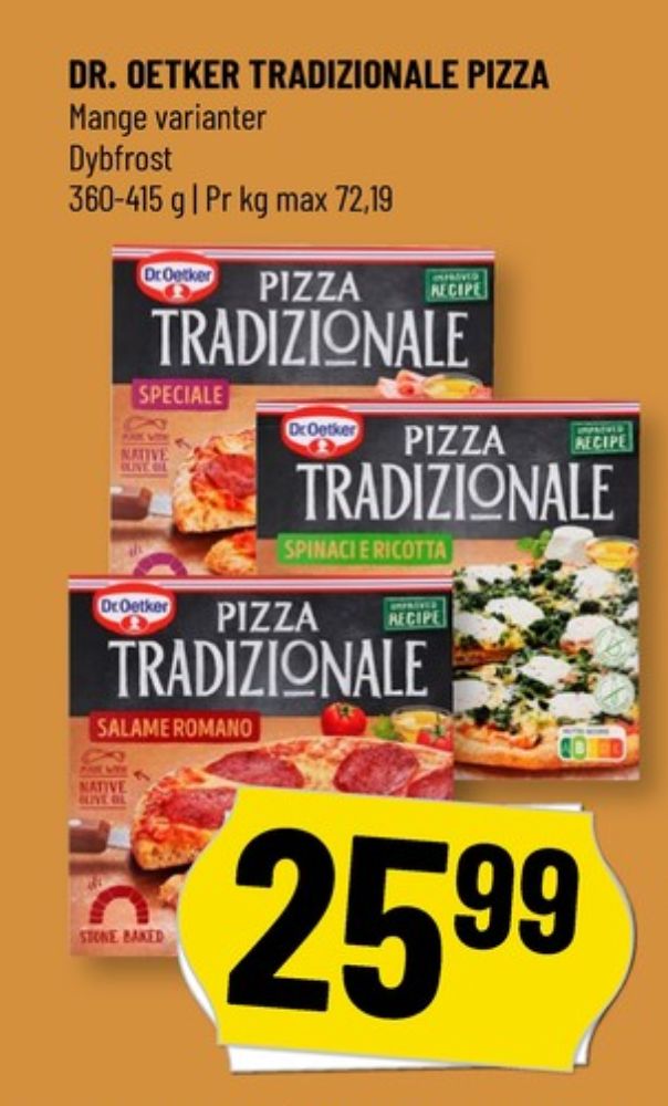 Tradizionale, Spinacie Ricotta Pizza