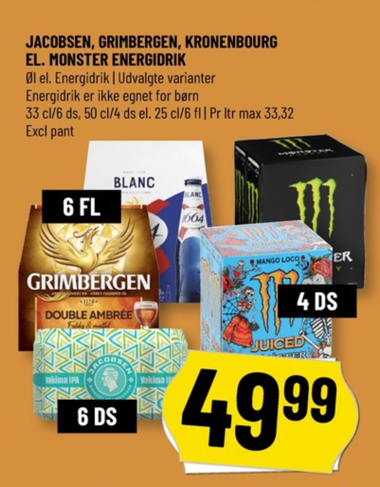 Monster Mango Loco, Energidrik 4 pk.
