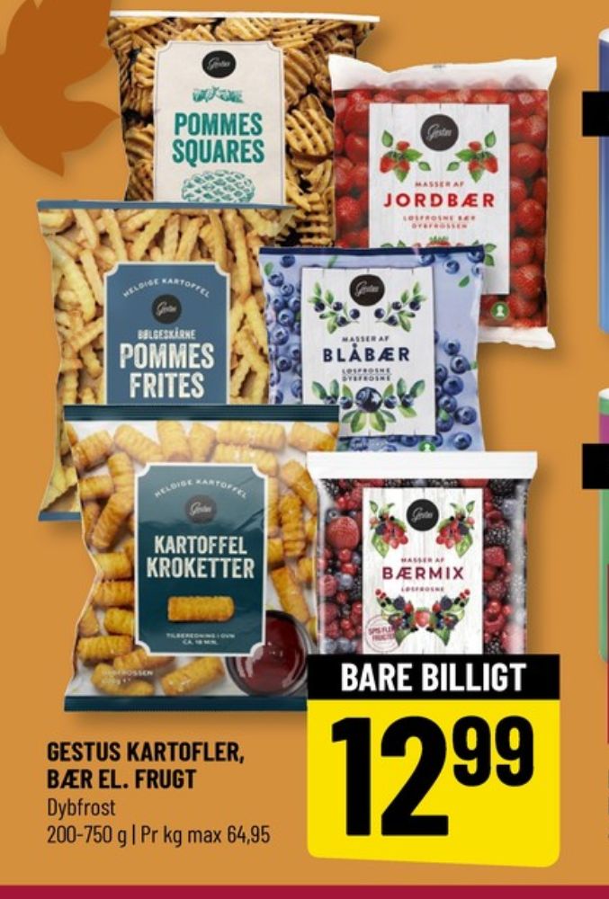 Gestus, Pommes Frites Bølgeskårne