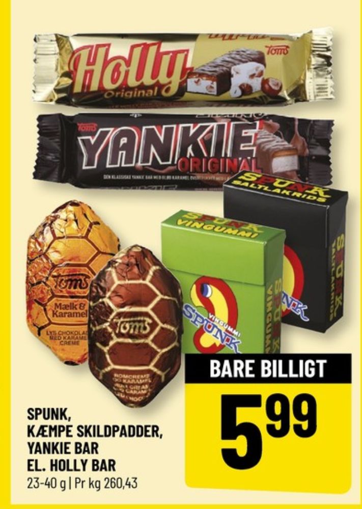 Yankie, Chokoladebar