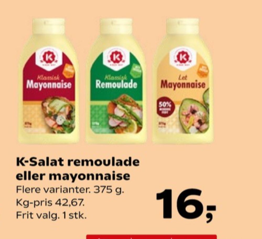 K-salat, Mayonnaise Let