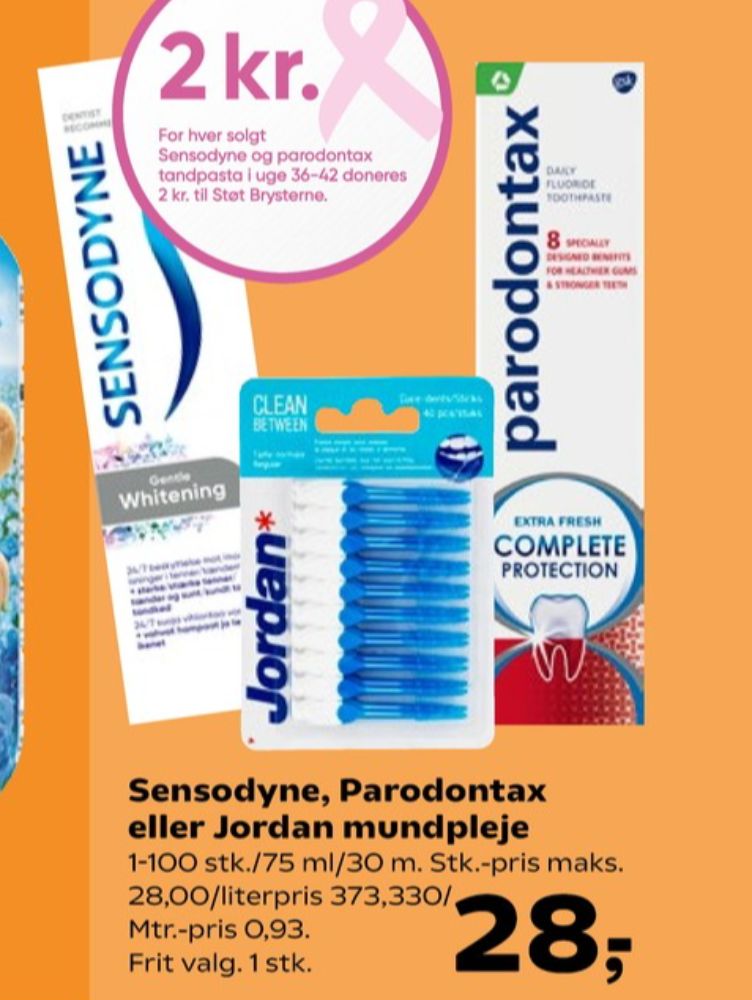 Sensodyne, Tandpasta