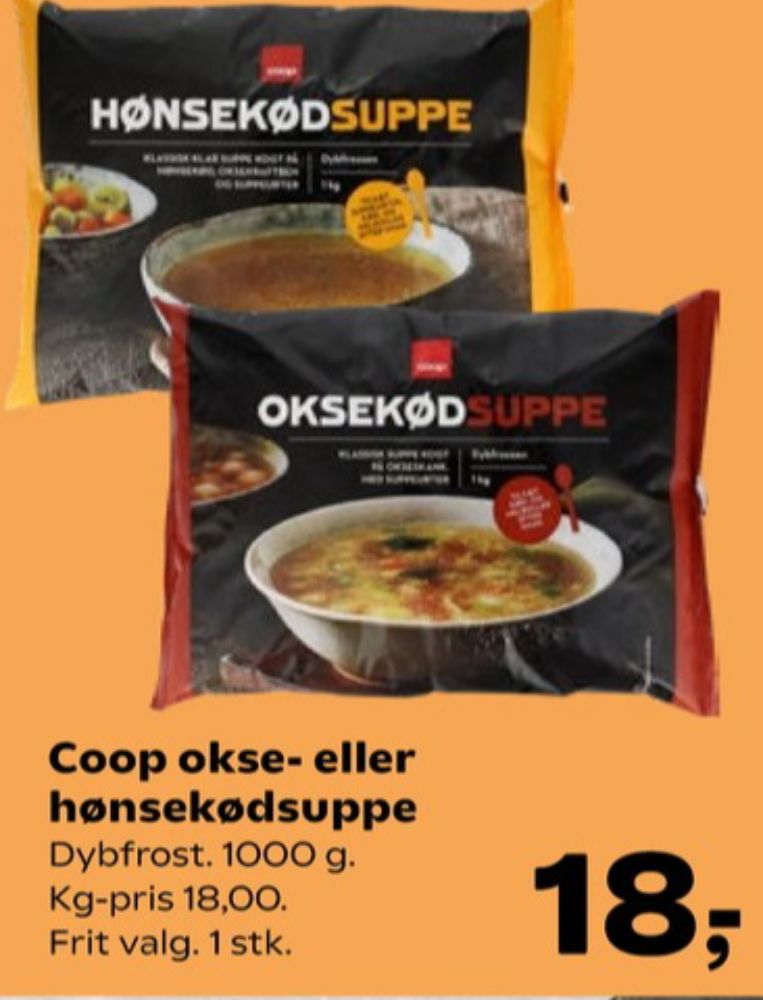 Coop, Oksekødssuppe