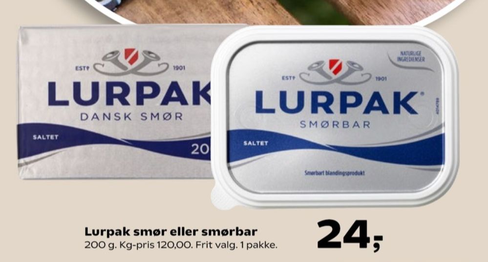 Lurpak, Smør