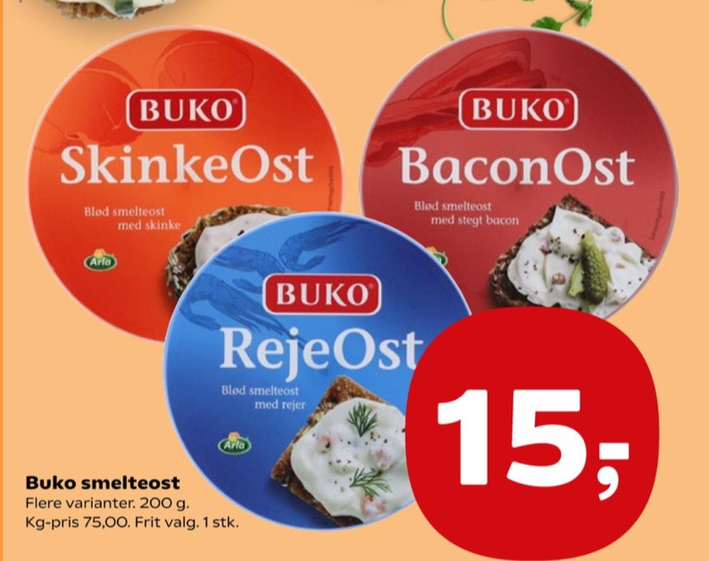 Buko Smelte, Smøreost Baconost
