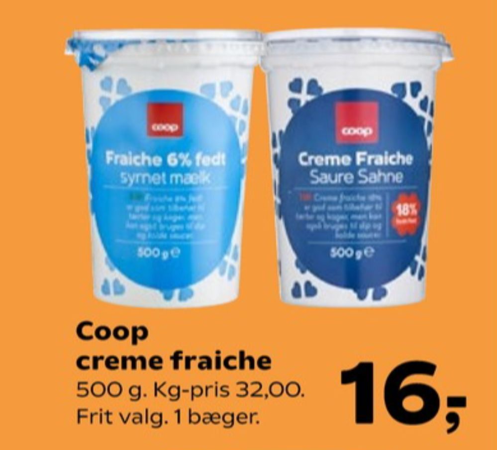Coop, Creme Fraiche 6%