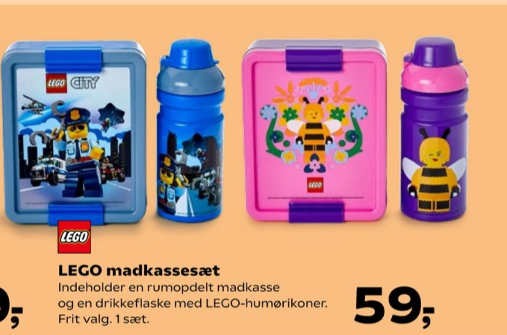 Lego, Madkasse og Drikkedunk