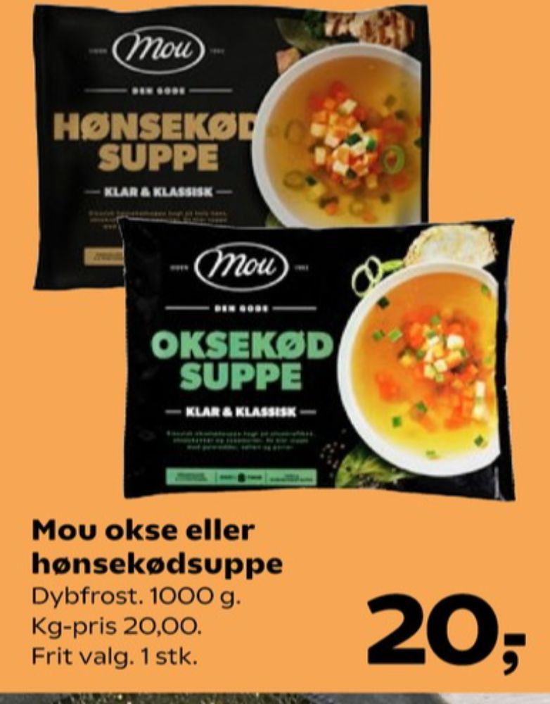 Mou Klar & Klassisk, Oksekødssuppe