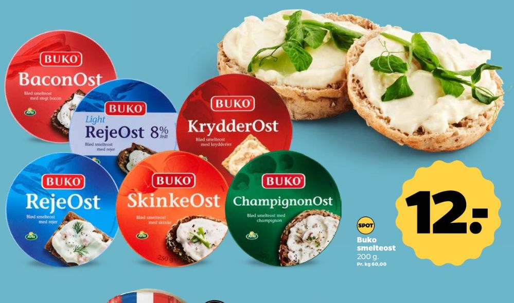 Buko Smelte, Smøreost Krydderost