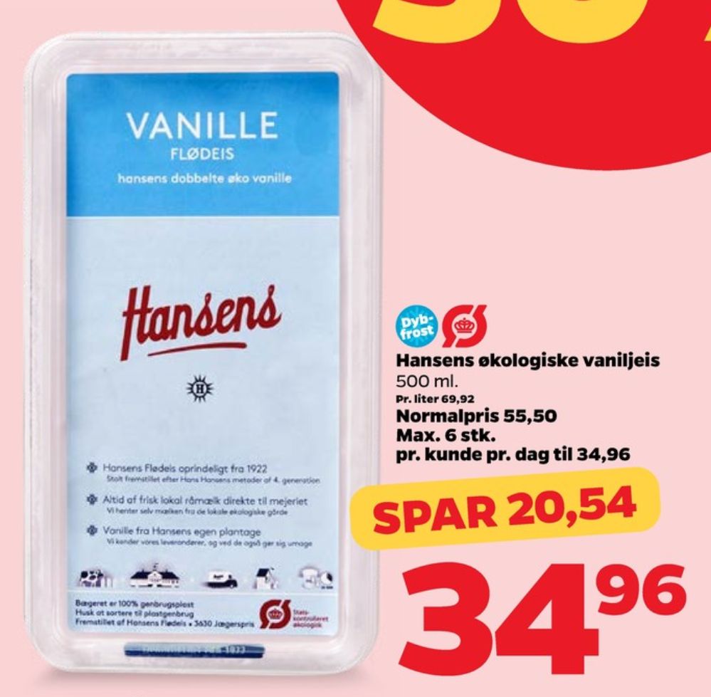 Hansens, Vanilje is