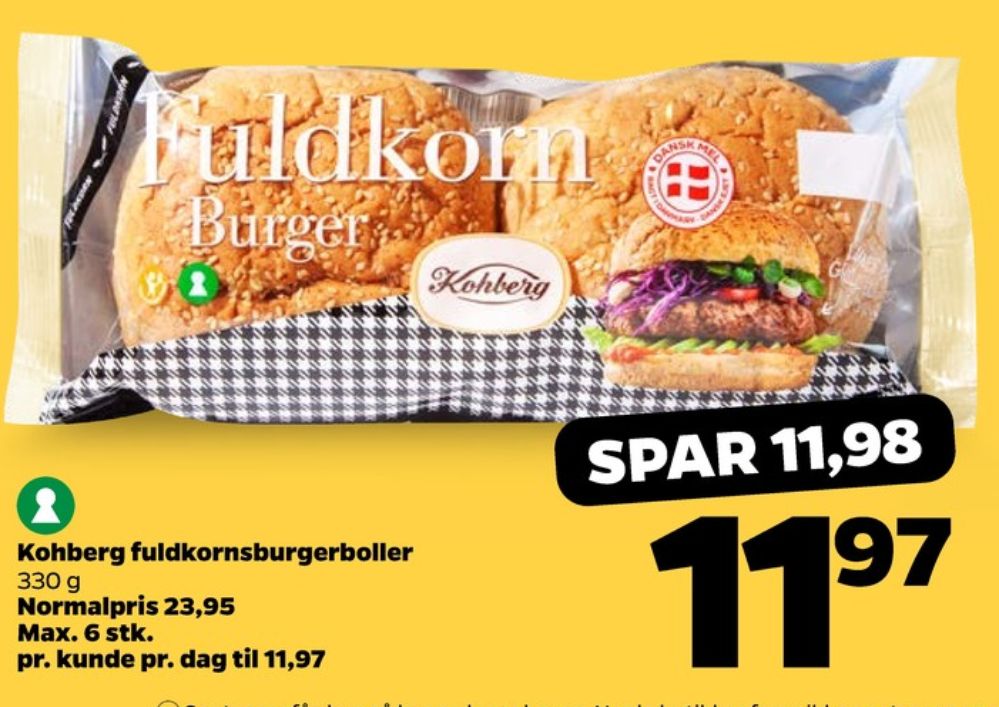 Kohberg, Fuldkorn Burgerboller