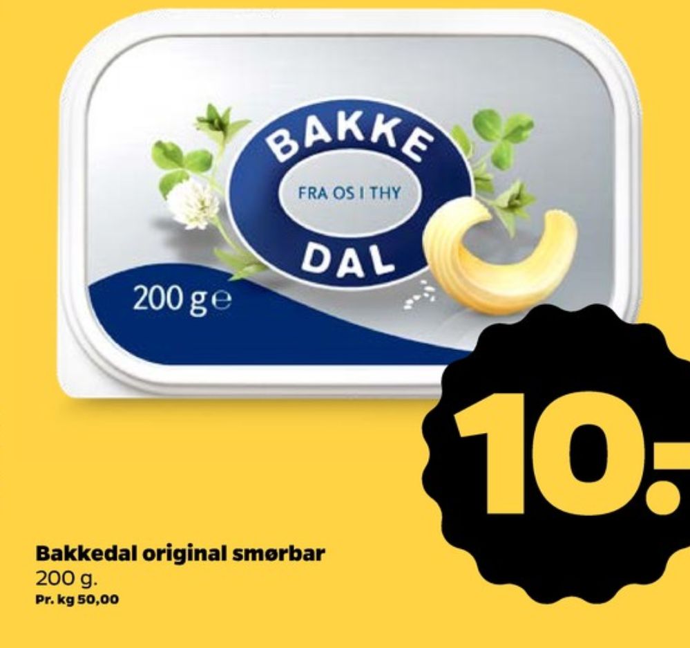 Bakkedal, Smørbar