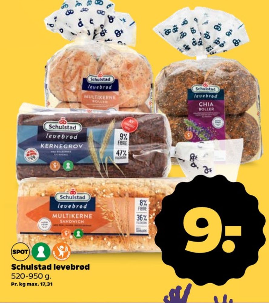 Schulstad Levebrød, Kernegrov Rugbrød