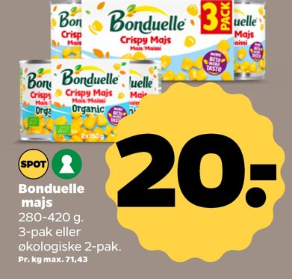 Bonduelle, Majs