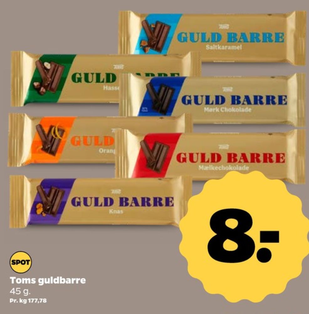 Toms Guldbarre, Chokoladebar Mørk Chokolade