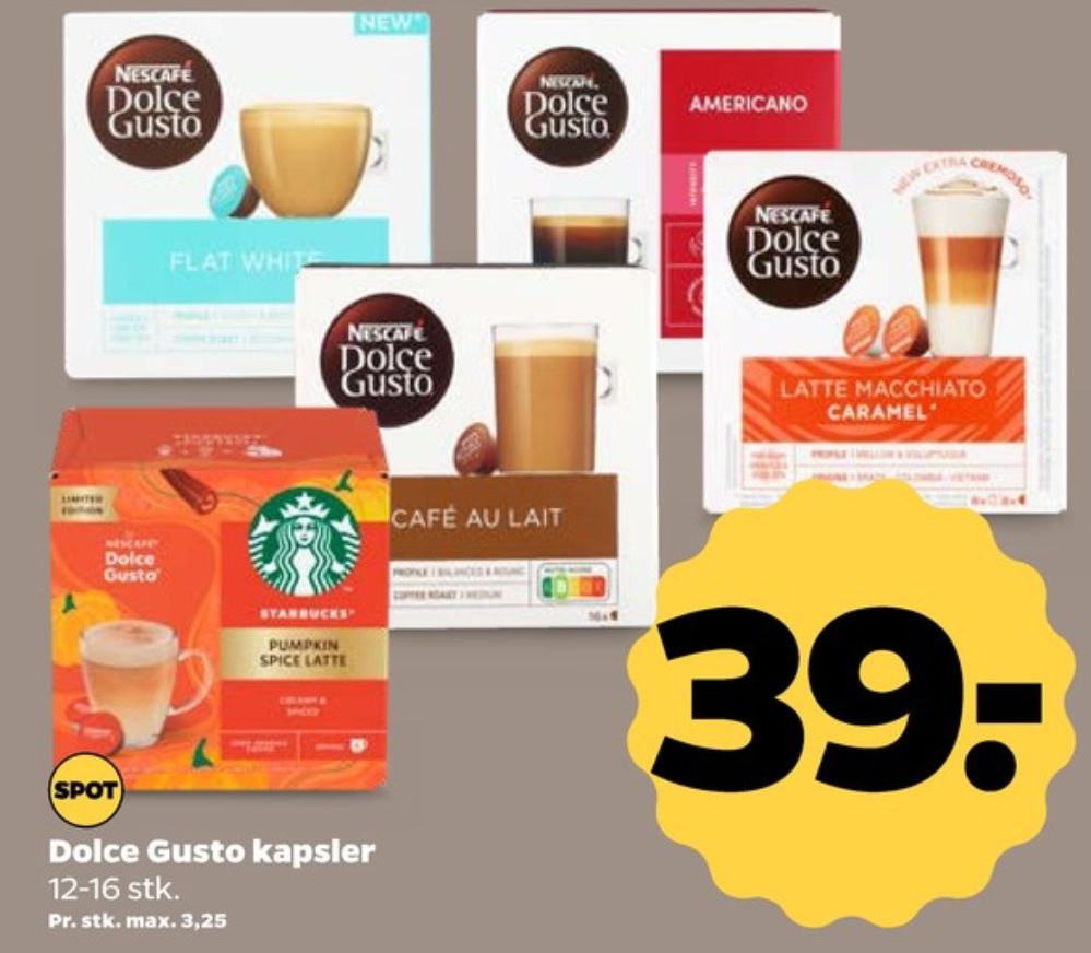 Nescafe Dolce Gusto Cafe Au Lait, Kaffekapsler
