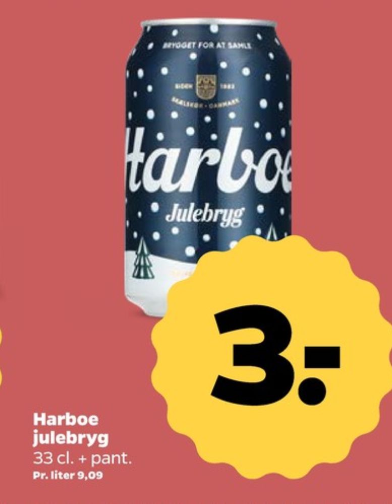 Harboe Julebryg, Øl