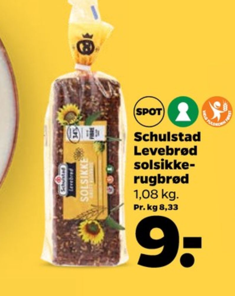 Schulstad Levebrød, Solsikkerugbrød