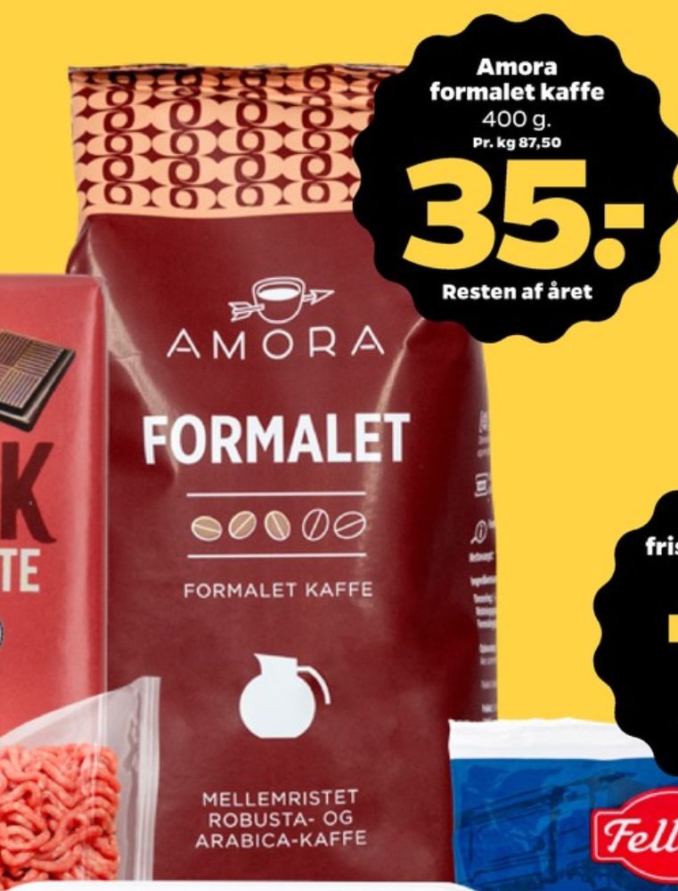 Amora, Kaffe Formalet
