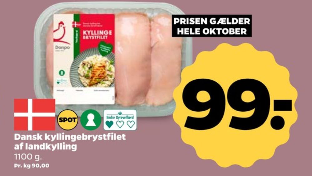 Danpo, Kyllingebrystfilet