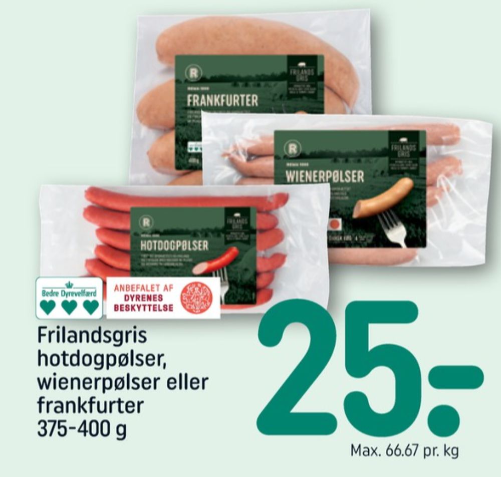 Rema 1000, Hotdogpølser
