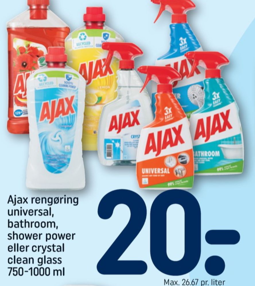 Ajax, Rengøring - universal